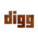 digg,logo,wood