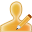 edit,user,yellow