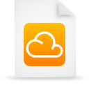 cloud,document,file,g14303,orange,paper