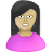 black,features,female,olive,pink,user