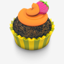 Chocolate,Orange,Cupcake