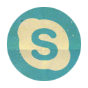 skype,rounded