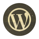 wordpress,rounded