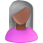 black,female,grey,pink,user