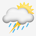 rain,thunder,sun