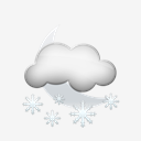 snow,night