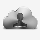 Cloud,Contacts,Silver