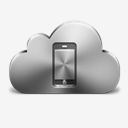 Cloud,Mobile,Device,Silver