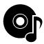 music,disk,black