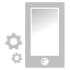 phone,settings,silver