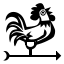 weathercock,black