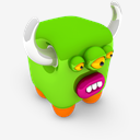 Green,Cubed,Monster