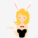 girl,bunny,suit