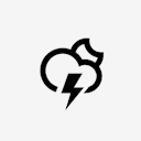 Cloud,Lightning,Moon