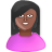 black,features,female,pink,user