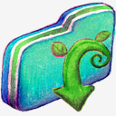 Download,Green,Folder