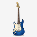 stratocastor,guitar,blue