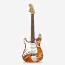 stratocastor,guitar,flowers