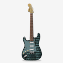 stratocastor,guitar,metallicHoles