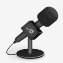 mic,foam,black