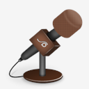 mic,foam,brown