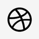 dribbble,black
