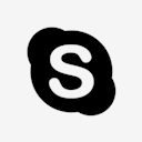 skype,black