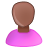 bald,black,female,pink,user
