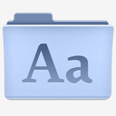 Fonts,Blue