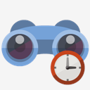 binoculars,clock