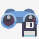 binoculars,diskette