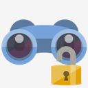 binoculars,lock,open