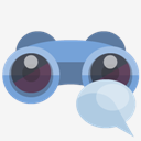 binoculars,speech,bubble