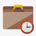 briefcase,clock