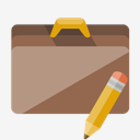 briefcase,pencil