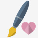 brush,heart
