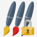 brushes,lock