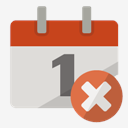 calendar,close