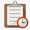 clipboard,clock