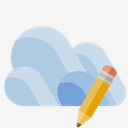 cloud,pencil