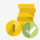 coins,checkmark