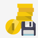 coins,diskette