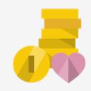 coins,heart