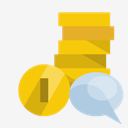 coins,speech,bubble